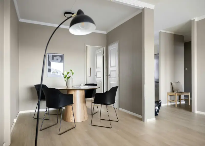 Guest Room With Minimalist Digital Art