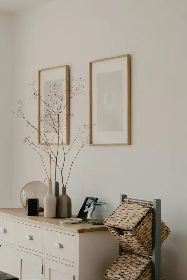 House Wall With Desk And Painting