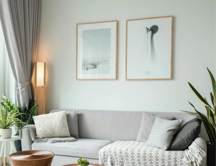 Living Room With Digital Painting