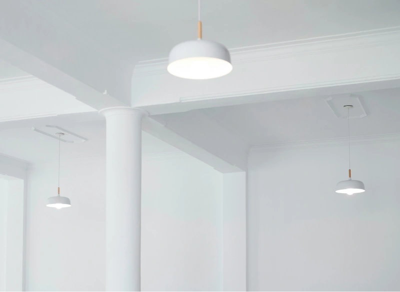 House Ceiling With Beautiful Bulb