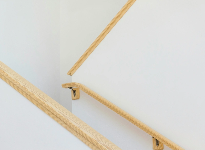 Stair Side Handle With Cool Background